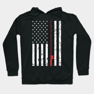 American Flag Fishing Shirt Vintage Fishing Tshirt T-Shirt Hoodie